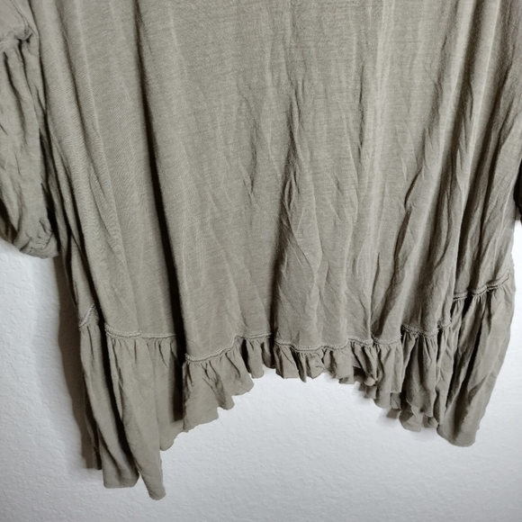 Free People Beach boho oversized tunic top sz M - Picture 3 of 7